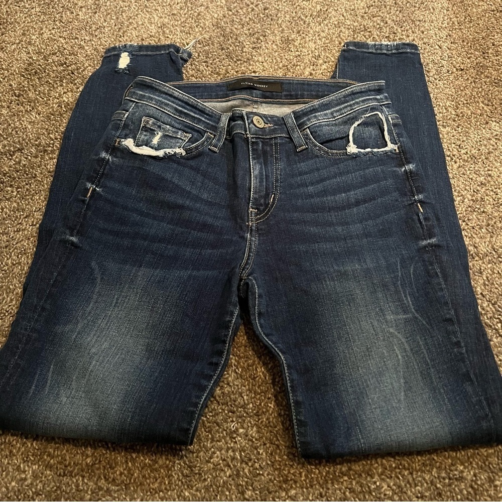 Flying Monkey Mid Rise Ankle Skinny Size 26